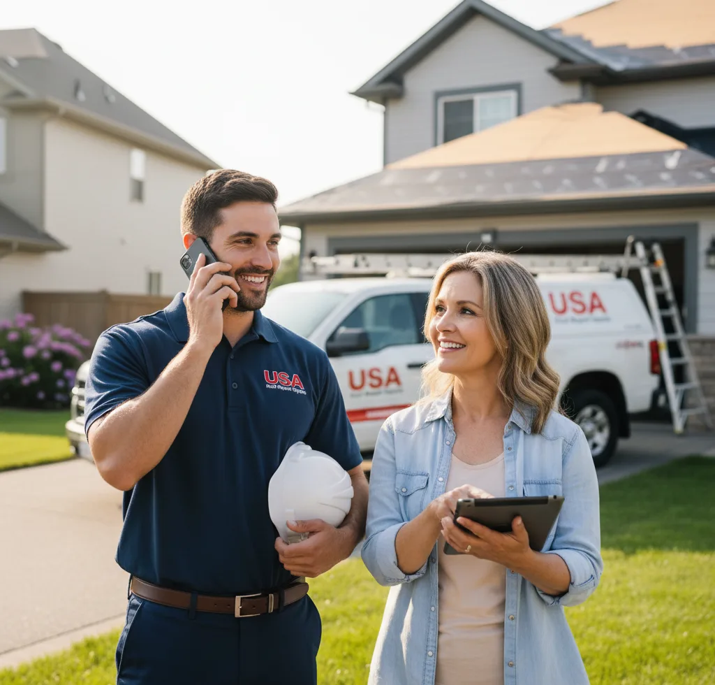 USA Roof Repair Experts customer support in Hager City